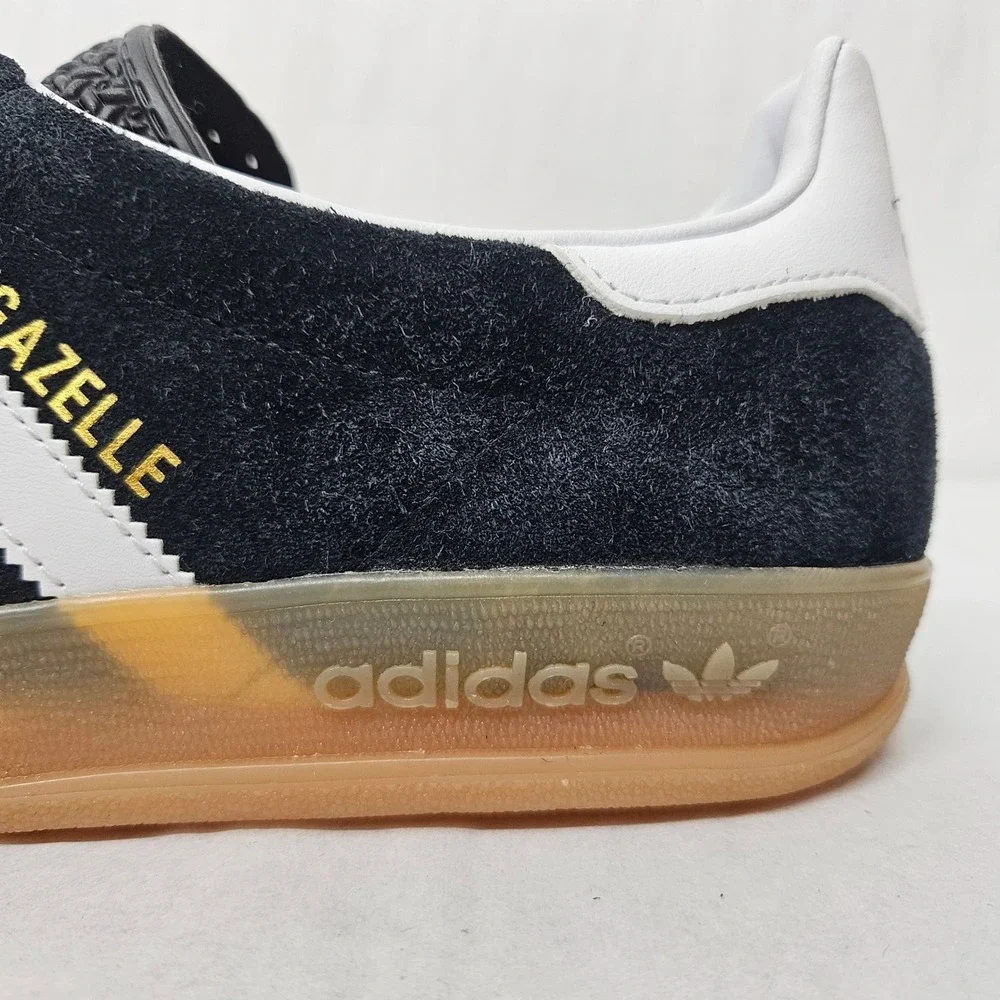 Adidas Gazelle Indoor Casual‎ Sneakers JI2060 Core Black White Gum Men Size 9